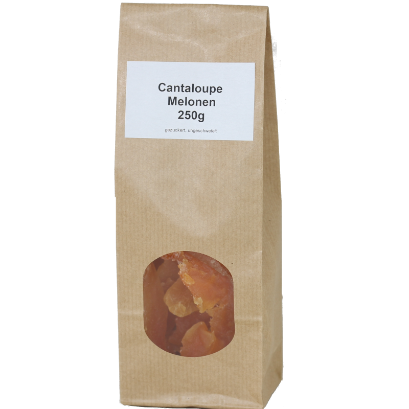 Cantaloupe - Zuckermelone. 250g Tüte. Cantaloupe - Zuckermelone. 250g Tüte.