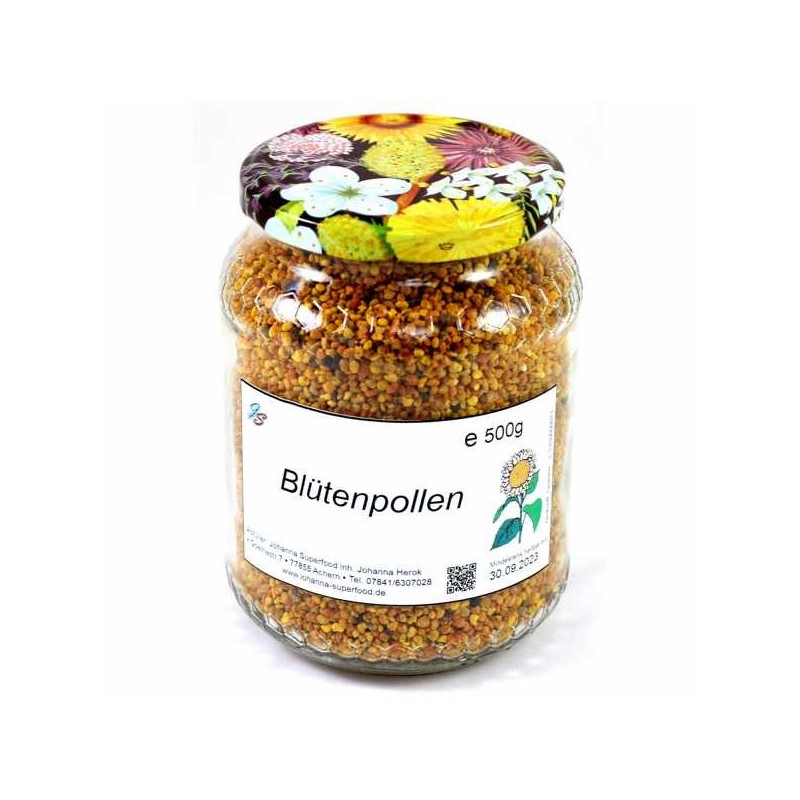 Blütenpollen 500g Glas Blütenpollen 500g Glas